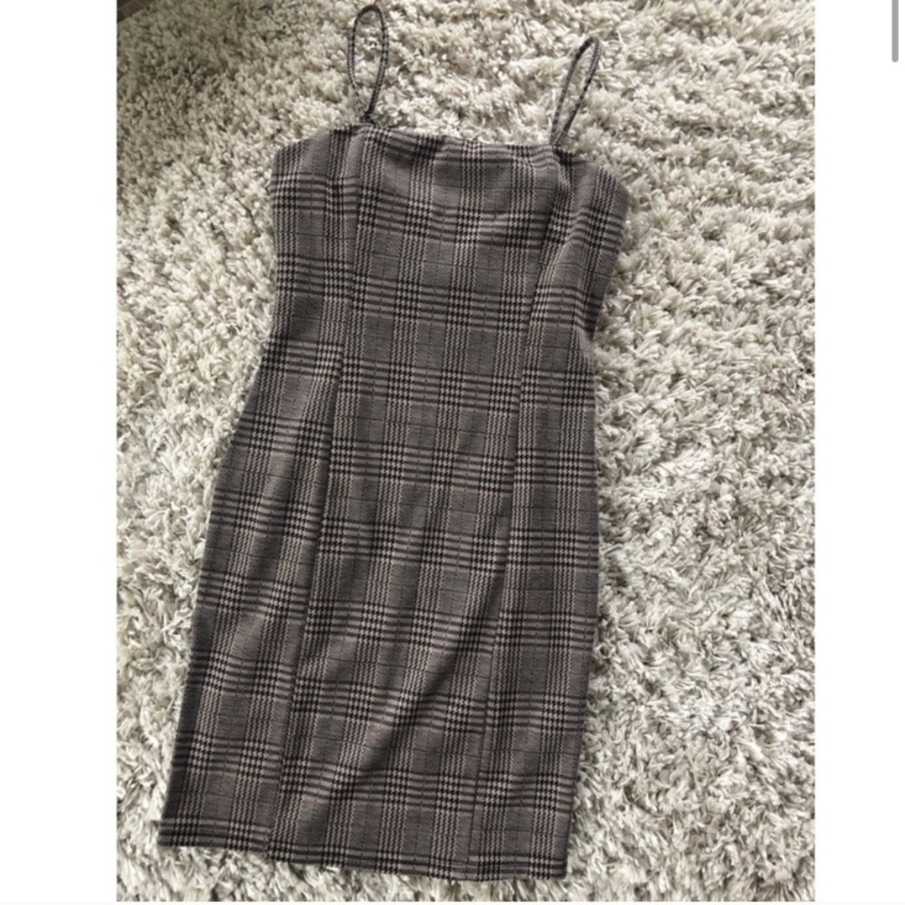 Active USA gingham bodycon dress